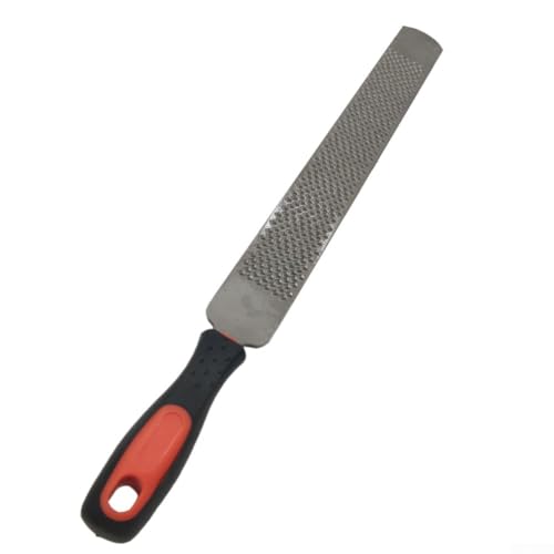 ChicBosomn Escofina de pezuña para caballos, lima de herradura, herramienta negra de 14 pulgadas con asa, adecuada para reparar cascos de caballo, pezuñas de cabra, pezuñas de vaca y trabajo de madera