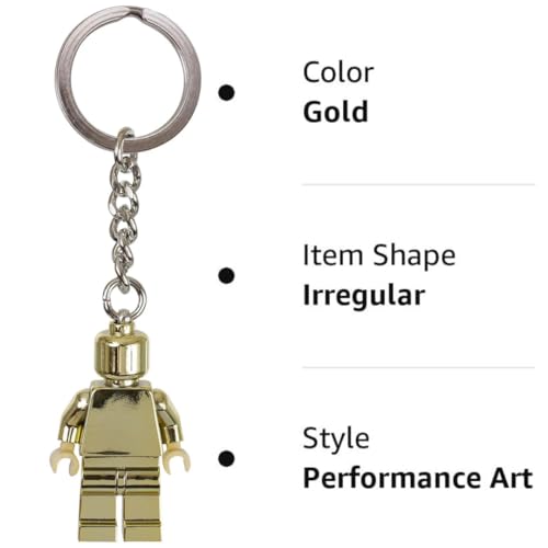 Classic: Portachiavi Gold minifigure - Lego - Immagine 2