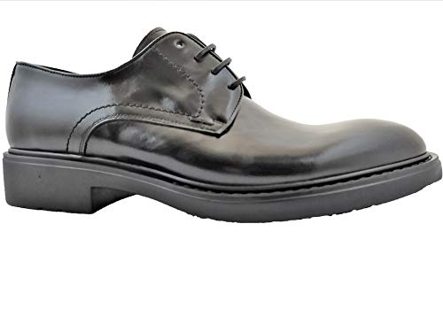 Zapatos de hombre Derby negros modelo 7112H talla 40 perfectos para la oficina