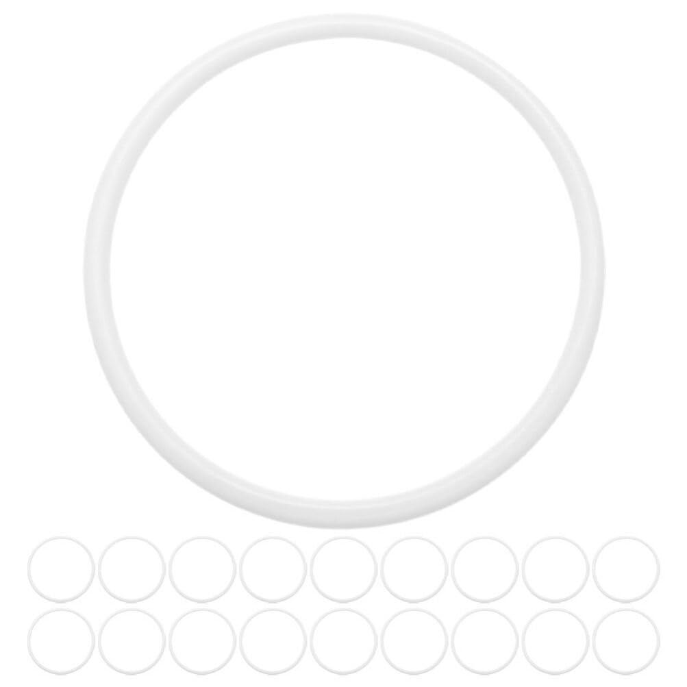 Operitacx 30pcs Plasctic Dream Catcher Rings, Small 6 cm Craft Rings Hoop for Crafts Dream Catcher Holiday Celebration - Image 2