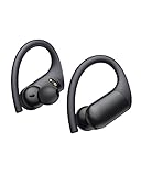 Écouteurs intra-auriculaires Bluetooth sans fil avec crochets d'oreilles, pour sport, écouteurs intra-auriculaires, charge sans fil avec basses profondes, son stéréo Hi-Fi, étanche IPX8