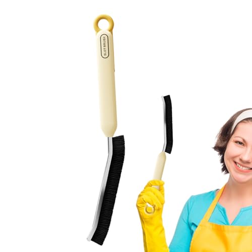 Cleaning Brush - Ergonomic Scrubber with Hard Bristles, Joint Cleaner for Dead Corners, Versatile Cleanliness Device with Long Handle Bar, Perfect for Sink, Bathtub, Window Frame, Floor
