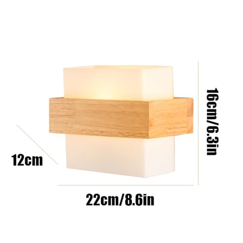 Lámpara de pared de madera para pasillo y comedor acogedor 3
