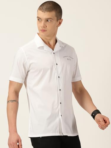 Image of Thomas Scott Mens Striped Regular Fit 100% Cotton Casual Shirt with Button Down and Long Sleeve (TS1057 Green 4XL)