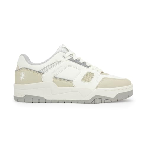 Image of Red Tape Women's Sneakers White Beige Mesh Pu Round Toe Lace-Up