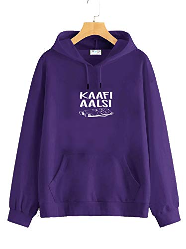 Image of The SV Style Random Print Graphic Print Pullover Hoodie, Black, Long Sleeve with Kangaroo Pocket 320 GSM Fleece Inside
