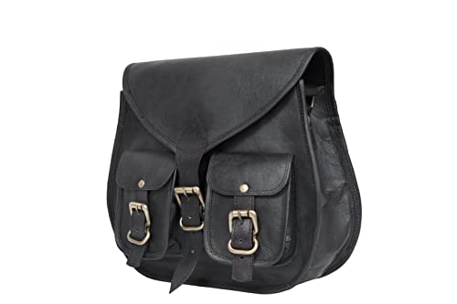 Sac à main en cuir véritable haut de gamme pour femme avec bandoulière confort 35,5 cm