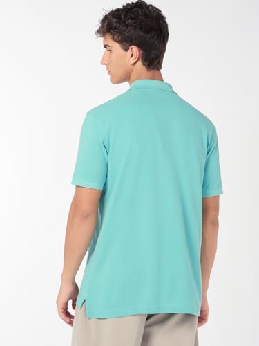 Image of Bewakoof Men Solid Regular Fit Half Sleeve Collar Pure Cotton T-Shirt