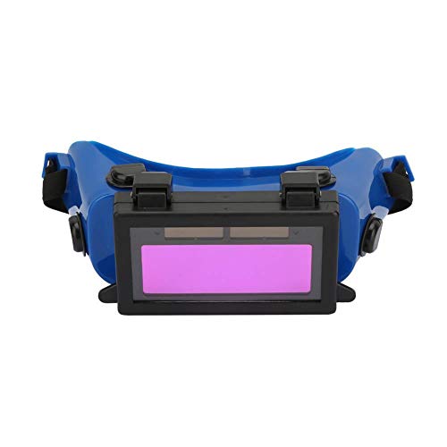 Preisvergleich Produktbild Automatische Verdunkelung Schweißer Brillen Solar DIN16 Auto Verdunkelung Augenmaske Schweißbrille Augenschutzbrille(Blue)