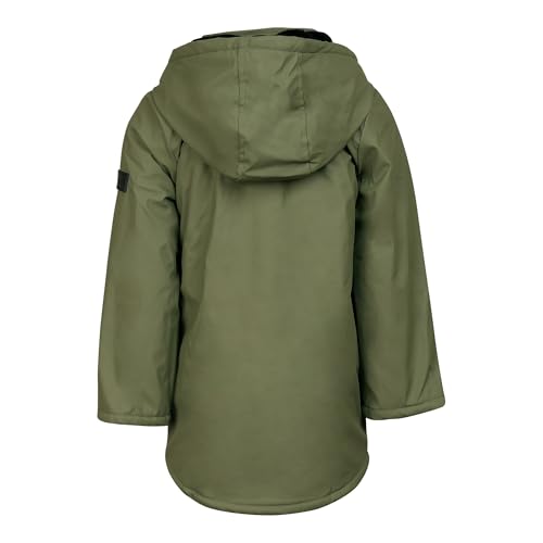 Image of Hunter Boys Plush Lined Rain Jacket - Waterproof Hooded Coat for Kids, Toddlers & Big Boys, Cold Weather Outerwear (2T-12)