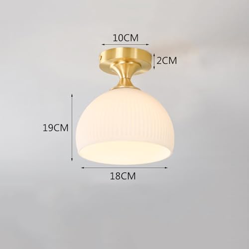 Plafón de techo de cristal lechoso para iluminar pasillos oscuros 8