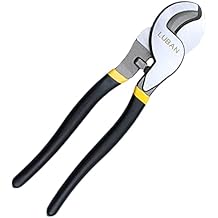 10 Inches Heavy Duty Cable Cutter, High Leverage Cutter for Aluminum, Copper, Wire, Communications Cable, Cutting Range 15mm/0.59in.