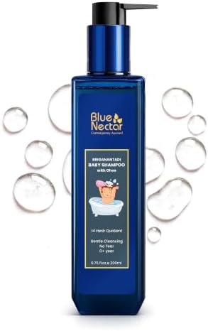 Blue Nectar Baby Shampoo with Ghee | No Tear Formula | Gentle Hair Cleanser