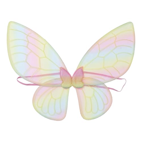 DEKKRYNFV Disfraz de princesa de alas de mariposa con tutú de hadas para Navidad, fiesta de cumpleaños, disfraz de hadas