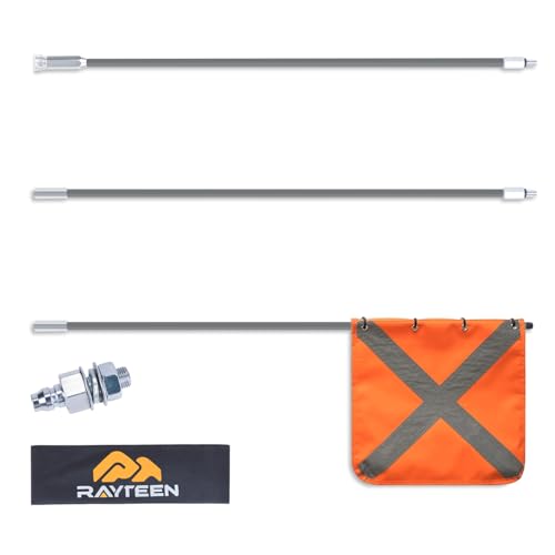 RAYTEEN Off-Road Safety Flag with Storage Bag, 3.3