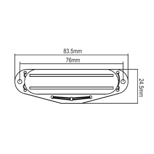 Kit micro guitare électrique humbucker double rail transparent double lame
