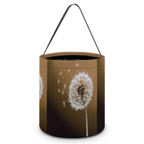 Halloween Candy Bucket Blown Dandelion Blossom Trick Or Treat Bucket