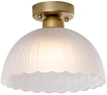 Plafonnier doré fleur minimaliste pour illuminer un couloir ou salon sombre