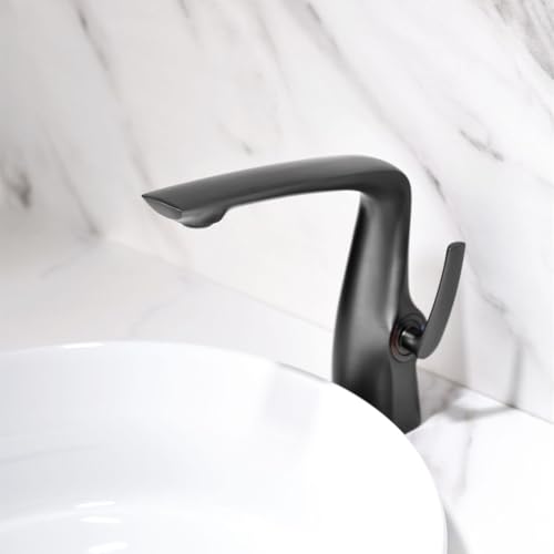 Mitigeur de lavabo monotrou avec commande eau chaude froide précise et fluide - 4