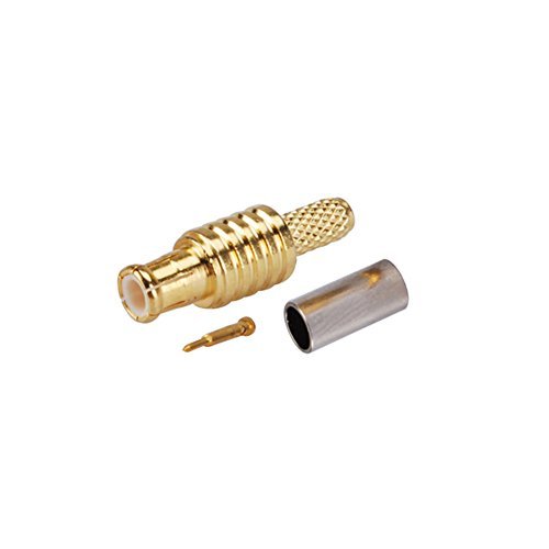 5pcs Rf Wire Coaxial Cable Terminal Copper Alloy Connector MCX Plug Straight Crimp for Rg174 Rg316 Lmr100 Ships from USA