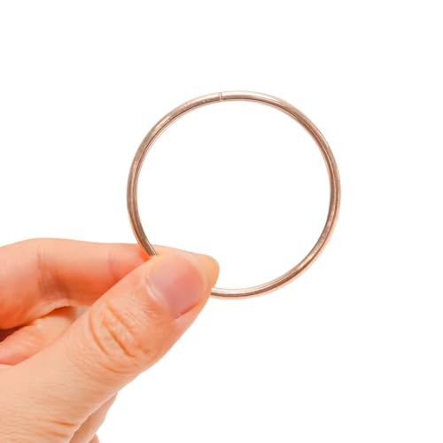 Image of Pocoxll 10 Pcs 2 Inch Metal Hoops for Crafts, Dream Catcher Rings, Wire Wreath Frame Floral Hoop Rings for Wedding Wreath Decor and DIY Wall Hanging Crafts(Gold)
