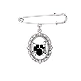 Material: Metall Brosche mit Songmusik, Schlagzeug-Set, Energie-Brosche, Anstecknadel, Kleid, Hemd, Schal, M