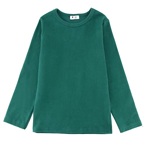 Image of POBIDOBY Toddlers Long Sleeve T-Shirt Soft Cotton Top Tees for Girls and Boys 1-Pack