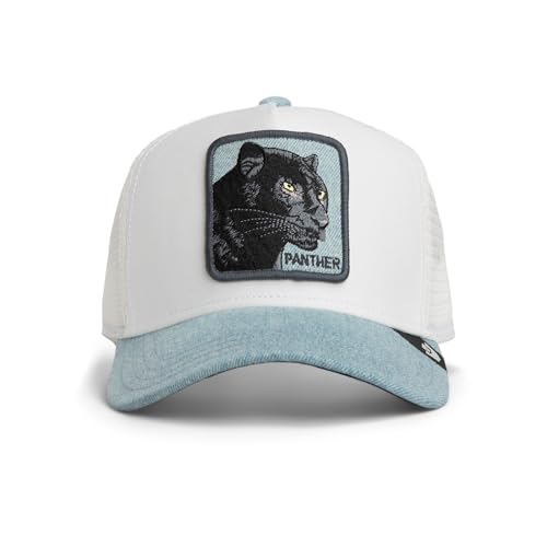 Gorra Goorin Denim Panther Light Blue de talla única ajustable estilo trucker denim