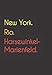 Produktbild New York. Rio. Harsewinkel-Marienfeld.: Witziges Notizbuch | Tagebuch DIN A5, liniert. Für Harsewinkel-Marienfelder und Harsewinkel-Marienfelderinnen. Nachhaltig & klimaneutral.