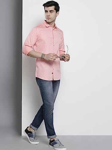 Image of The Indian Garage Co Men Slim Fit Solid Mid-Rise Stretchable Jeans