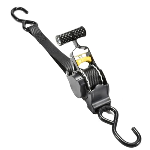 Correas De Amarre Retráctiles | Correa De Trinquete Retráctil para Carga - Sujeción Segura para Moto y Carga en Tráiler
