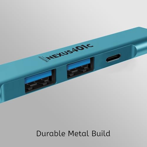Image of iVOOMi NEXUS401C 2 in 1 Type-C /USB to 4 Port USB Aluminium Hub with 20cm Length and Gold Plated Connector, Working with Windows, macOS, Linux for Laptop, MacBook - 1 Year Warranty - Newly Launch