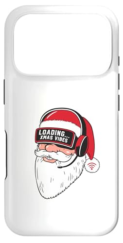 �� Gaming Santa Loading Xmas Vibes ? �N���X�}�X �Q�[�}�[ �f�U�C�� �X�}�z�P�[�X iPhone 17 Pro �p