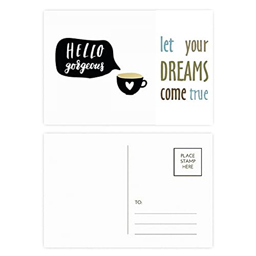 Tarjetas de agradecimiento Hello Gorgeous para inspirar sonrisas en tus mensajes (20 piezas)