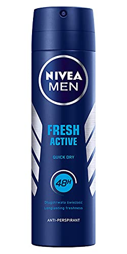 nivea deodorant for men spray - Nivea Mens Deodorant Spray Fresh Active 48H 150 Ml