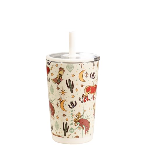 HydroJug Everyday Tumbler 14 oz, Ceramic-Lined Straw Cup, Rodeo