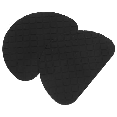 Garneck Protectores de Suela Antideslizantes para Mujer 1 Par de Almohadillas Amortiguadoras Negras Textura S Reducción de Ruido y Protección Antidesgaste para Tacones y Zapatillas