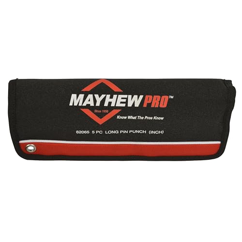 Image of Mayhew Pro 62065 5Piece Pin Punch Set with Extra Long Pin Lengths