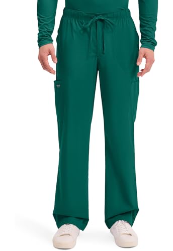 Cherokee Workwear Professionals WW190 Men's Tapered Leg Drawstring Cargo Scrub Pantの商品画像（Amazon）