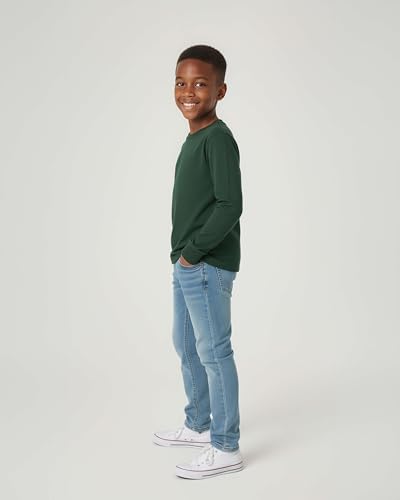 Image of 5 Pack Boys' Cotton Long Sleeve Jersey T Shirts Kids School Youth Tees