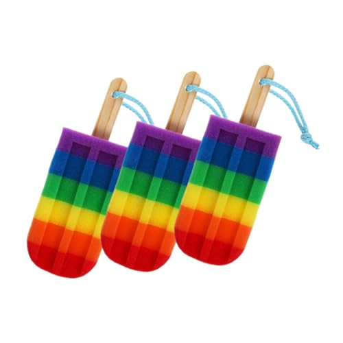 FRCOLOR 3 Piezas Esponja De Baño Esponja Exfoliante Fuerador De Carrocería Para La Ducha Depurador De Cuerpo De Ducha Esponjas Para La Limpieza Depurador De Piel Muerta Exfoliante Corporal