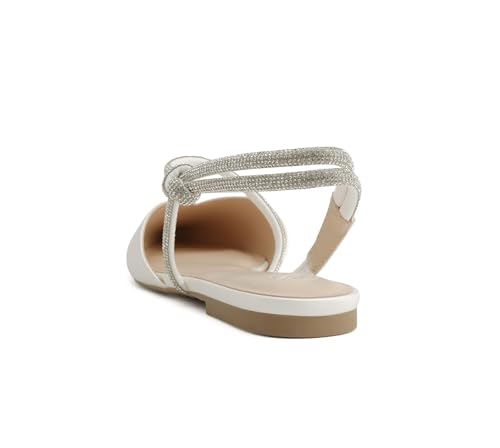 Image of Delicious Victoria ~ Women Pointed Toe Slingback Flat Bridal Dress Pumps