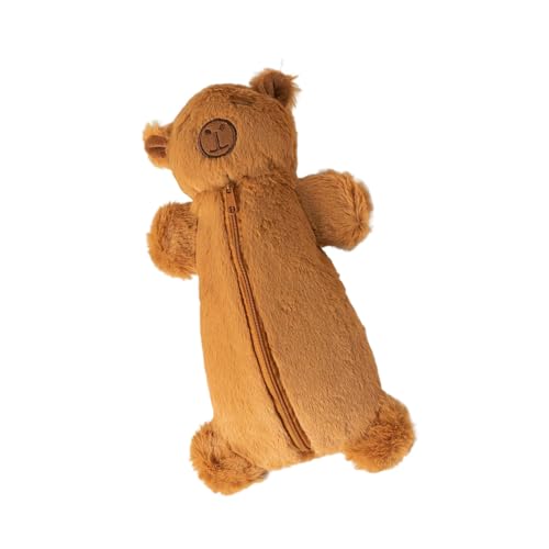 Zqxnt Estuche de felpa con cremallera, organizador de bolígrafos, bolsa de maquillaje de viaje para estudiantes, mujeres, oficina, escuela, viajes, bolsa de bolígrafos de animales novedosos, a Zqxnt Estuche de felpa con cremallera, organizador de bolígrafos, bolsa de maquillaje de viaje para estudiantes, mujeres, oficina, escuela, viajes, bolsa de bolígrafos de animales novedosos, a