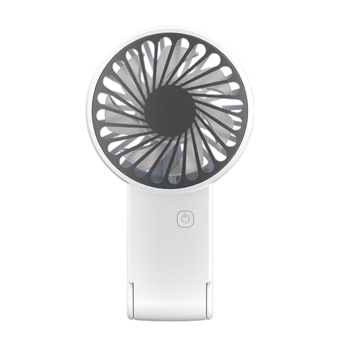 Générique Ventilateur personnel, ventilateur de main | Fan portable pour les voyages - 3 vitesses réglables, rechargeables, refroidisseur d'air silencieux sans fil pour extérieur, camping