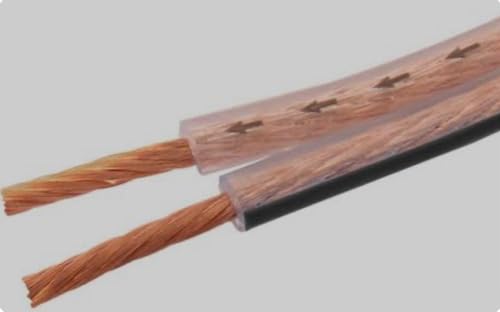 TWC Double Core Speaker Wire | Transparent, 45 Metre, 16 Gauge | Insulated speaker wire | Wire for subwoofer, speaker, home theatre | 4 31iPm4OS5lL