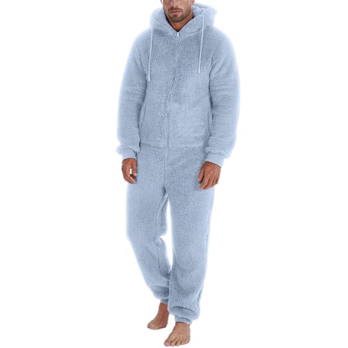 Pijama de forro polar para hombre que elimina el frío al levantarse en invierno