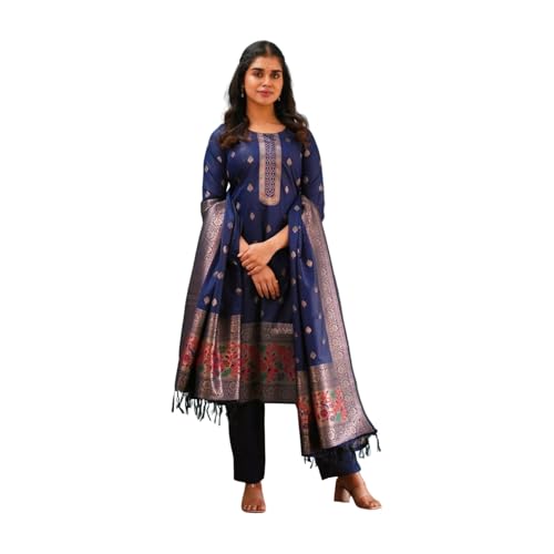 Chemise Shiv Textiles bleu marine en taille 36 au tissage d'exception