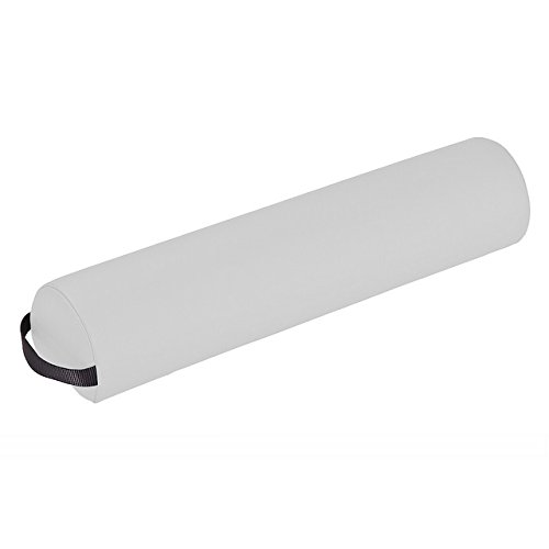 EARTHLITE Bolster Pillow 3/4 Round  Durable Massage Bolster, 100% PU Upholstery incl. Strap Handle/Professional Quality for Massage Tables/Back Pain Relief