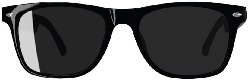 Green Lion Paris 2 Smart Glass, Open Style Audio Experience, Fit Free,8-Hour Endurance,Touch Control, UAV/UVB Protect,Play/Pause Song, Previous/Next Song - Black