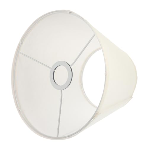 COLLBATH Pantalla de Lámpara de Mesa Moderna de Lino Beige Pantalla de Repuesto Cilíndrica para Lámpara Mesita de Noche Diseño Delicado para Dormitorio y Salón